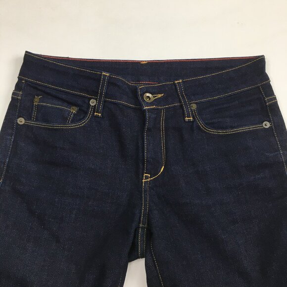 RALEIGH Hand Crafted North Carolina US Dark Wash Straight Leg 5 Pocket Jeans - Picture 5 of 16